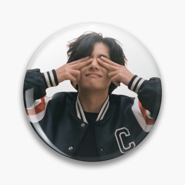 Item preview, V BTS (closed eyes smiling) designed and sold by jaofnn.