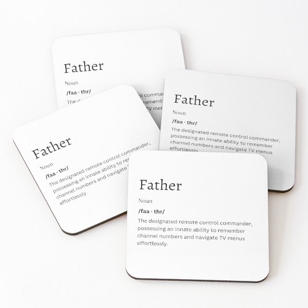 Item preview, Humorous Father Definition Art | Funny Dad Gift | Redbubble designed and sold by FunDifference.