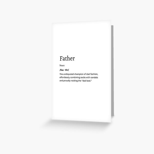 Item preview, Realistic Father Definition Art | Authentic Dad Gift | Redbubble designed and sold by FunDifference.