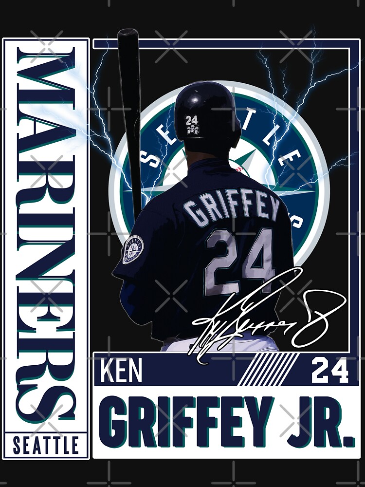 NWT Retro Ken Griffey Jr Seattle Mariners THROWBACK Blue Jersey Mens SIZE  2XL