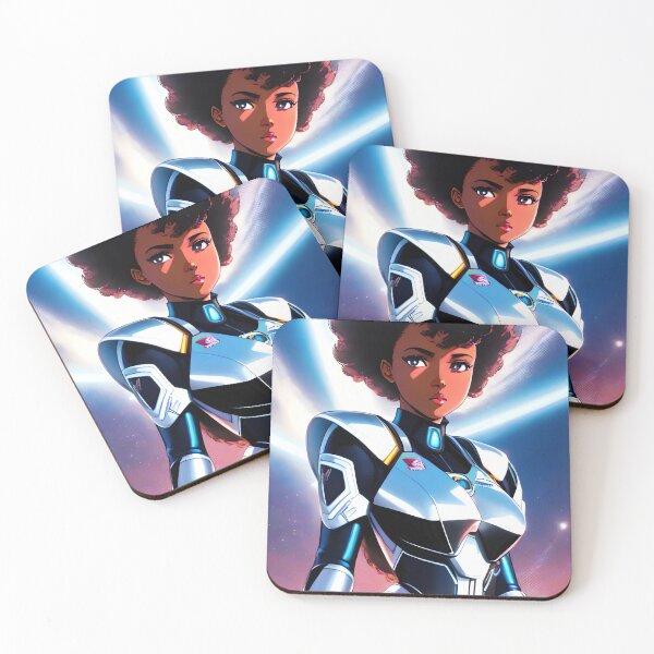 Item preview, Chrome Space Gworl | Black Anime Girl designed and sold by blackanimemecca.