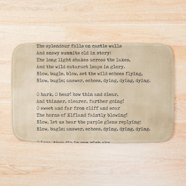 Item preview, Blow, Bugle, Blow - Alfred Lord Tennyson Poem - Literature - Typewriter Print - Vintage designed and sold by Studio Grafiikka.
