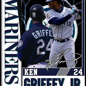 Ken Griffey Jr The Kid Seattle Baseball Legend Signature Vintage Retro 80s  90s Bootleg Rap Style | Poster