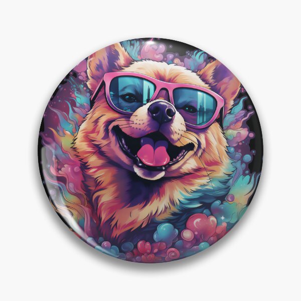 Item preview, SHIBA INU VAPORWAVE  designed and sold by CrittersHub.