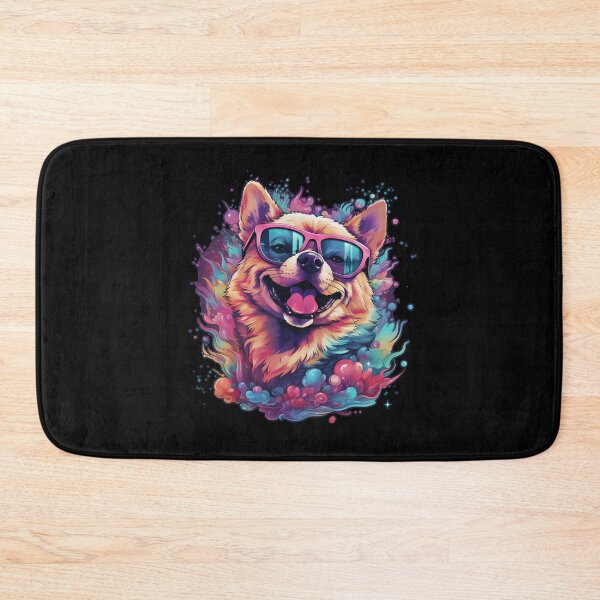 Item preview, SHIBA INU VAPORWAVE  designed and sold by CrittersHub.
