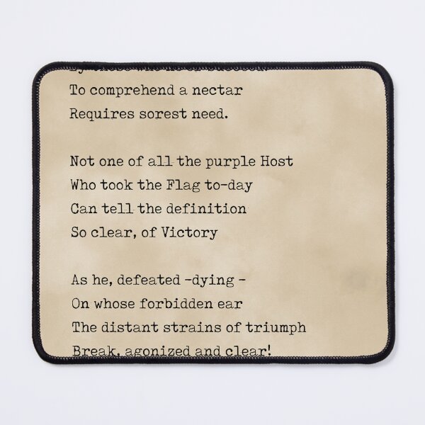 Item preview, Success is counted sweetest - Emily Dickinson Poem - Literature - Typewriter Print - Vintage designed and sold by Studio Grafiikka.
