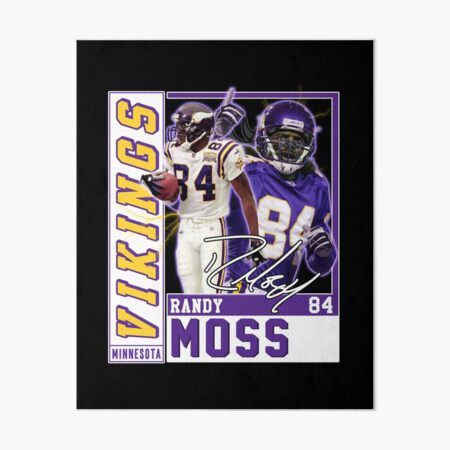 RANDY MOSS Jersey Photo Art MINNESOTA VIKINGS Purple or White 8x10