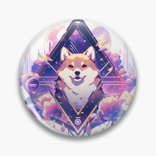 Item preview, SHIBA INU VAPORWAVE  designed and sold by CrittersHub.