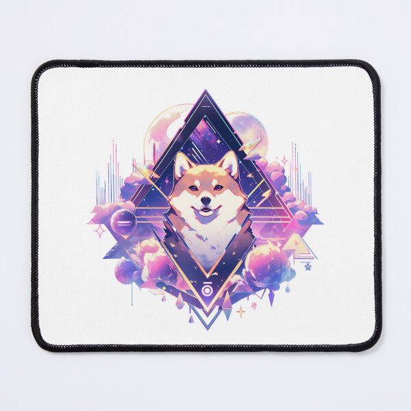 Item preview, SHIBA INU VAPORWAVE  designed and sold by CrittersHub.