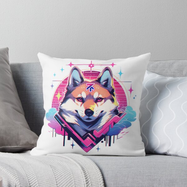 Item preview, SHIBA INU VAPORWAVE  designed and sold by CrittersHub.
