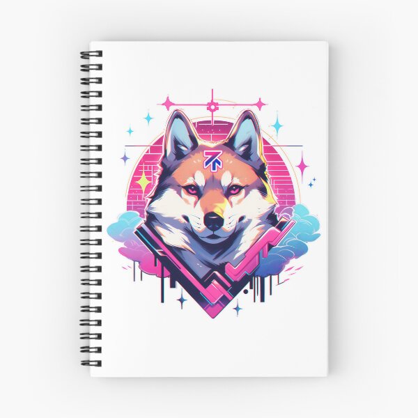 Item preview, SHIBA INU VAPORWAVE  designed and sold by CrittersHub.