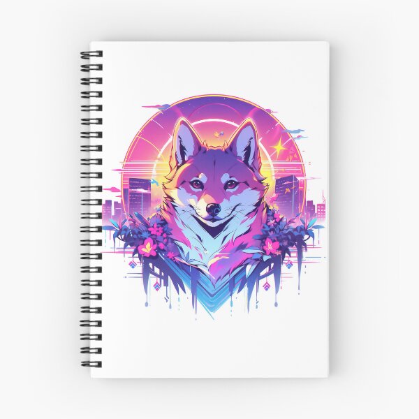 Item preview, SHIBA INU VAPORWAVE  designed and sold by CrittersHub.