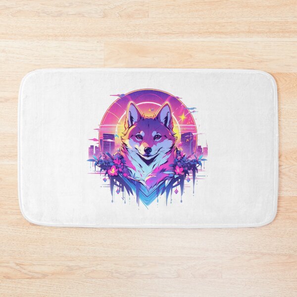 Item preview, SHIBA INU VAPORWAVE  designed and sold by CrittersHub.