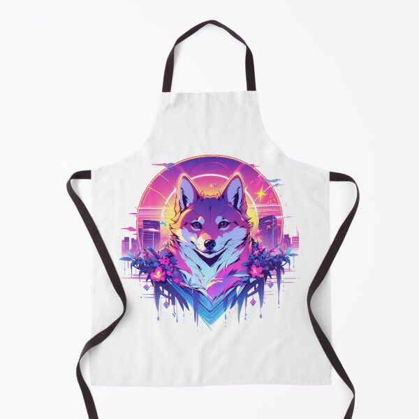Item preview, SHIBA INU VAPORWAVE  designed and sold by CrittersHub.