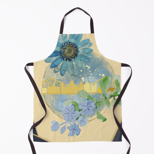 Item preview, Gold and Blue Brooklyn Bridge City  designed and sold by emilykidder.