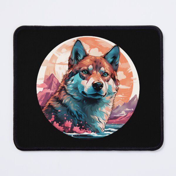 Item preview, SHIBA INU VAPORWAVE  designed and sold by CrittersHub.