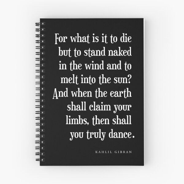 Item preview, Truly dance - Kahlil Gibran Quote - Literature - Typography Print - Black designed and sold by Studio Grafiikka.