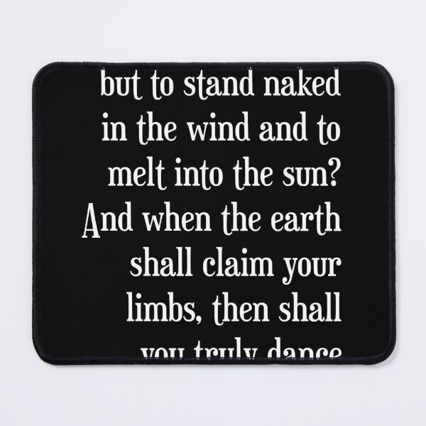 Item preview, Truly dance - Kahlil Gibran Quote - Literature - Typography Print - Black designed and sold by Studio Grafiikka.