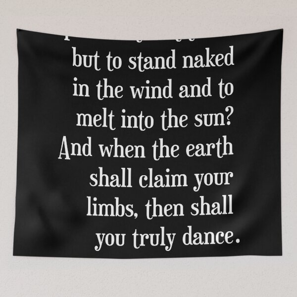 Item preview, Truly dance - Kahlil Gibran Quote - Literature - Typography Print - Black designed and sold by Studio Grafiikka.