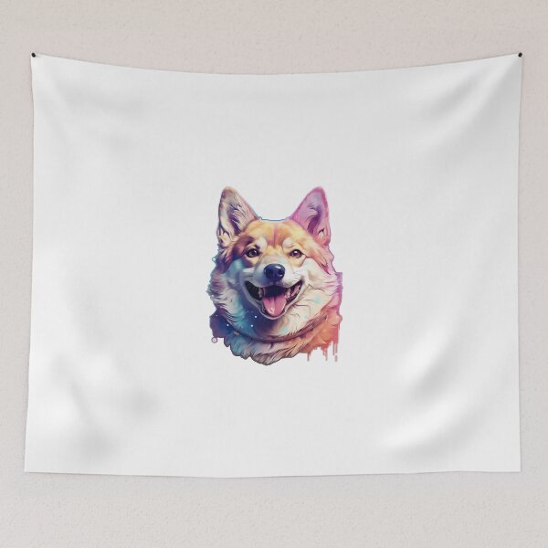 Item preview, SHIBA INU VAPORWAVE  designed and sold by CrittersHub.