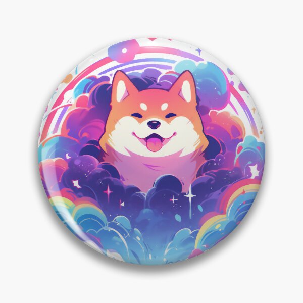 Item preview, SHIBA INU VAPORWAVE  designed and sold by CrittersHub.