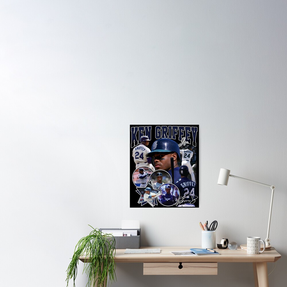 Ken Griffey Jr The Kid Seattle Baseball Legend Signature Vintage Retro 80s  90s Bootleg Rap Style Poster for Sale by nitzalivia