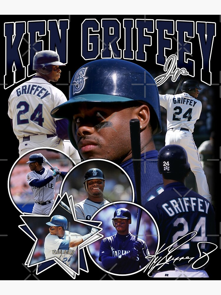 Ken Griffey Jr The Kid Seattle Baseball Legend Signature Vintage Retro 80s  90s Bootleg Rap Style Poster for Sale by nitzalivia