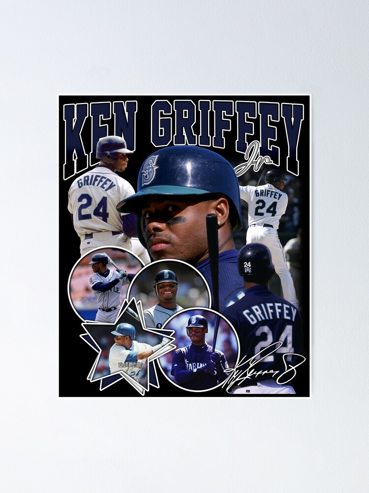 Ken Griffey Jr The Kid Seattle Baseball Legend Signature Vintage Retro 80s  90s Bootleg Rap Style Poster for Sale by nitzalivia