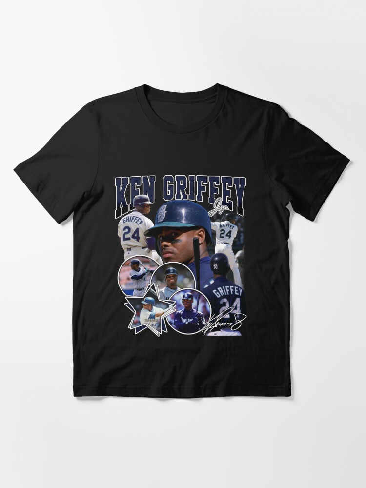 Ken Griffey Jr The Kid Seattle Baseball Legend Signature Vintage Retro 80s  90s Bootleg Rap Style | Kids T-Shirt