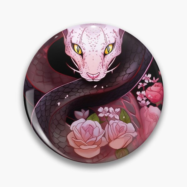 Item preview, Cat Snake Roses Totem designed and sold by BDMeow.