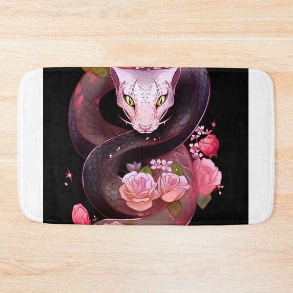 Item preview, Cat Snake Roses Totem designed and sold by BDMeow.
