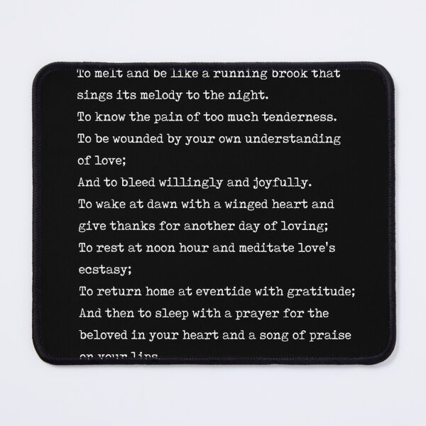 Item preview, On Love - Kahlil Gibran Poem - Literature - Typewriter Print - Black designed and sold by Studio Grafiikka.