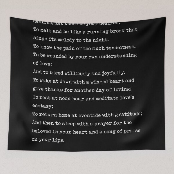 Item preview, On Love - Kahlil Gibran Poem - Literature - Typewriter Print - Black designed and sold by Studio Grafiikka.