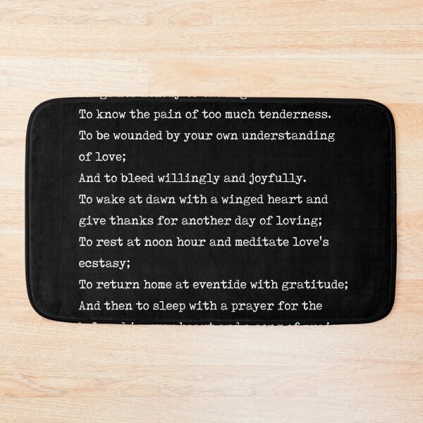 Item preview, On Love - Kahlil Gibran Poem - Literature - Typewriter Print - Black designed and sold by Studio Grafiikka.