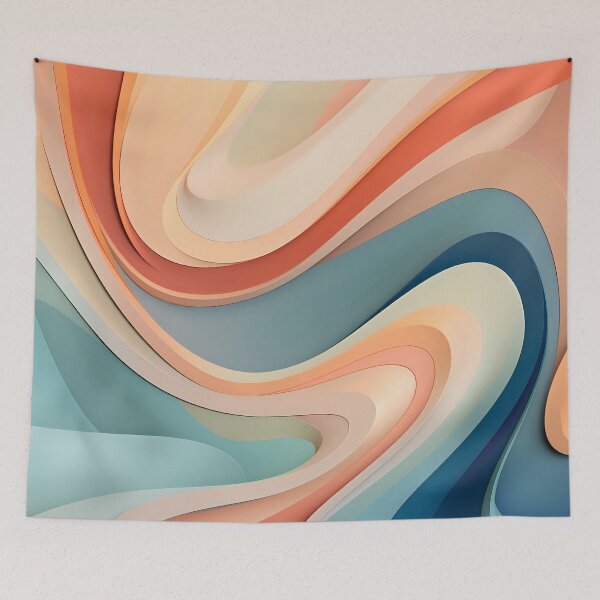 Item preview, Contemporary Strokes VIII: Exploring the harmony of Art Nouveau in an abstract painting with vibrant colors and geometric shapes. designed and sold by InsaneLEDP.