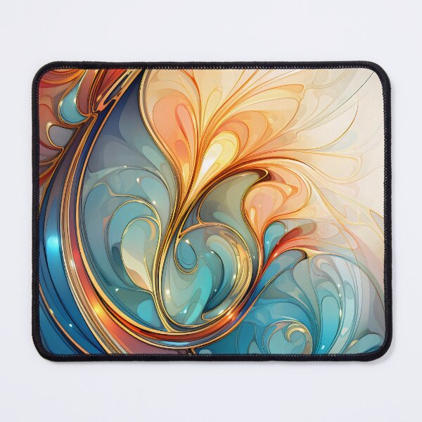 Item preview, Contemporary Strokes IX: Exploring the harmony of Art Nouveau in an abstract painting with vibrant colors and geometric shapes. designed and sold by InsaneLEDP.
