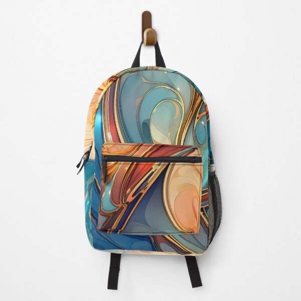 Item preview, Contemporary Strokes IX: Exploring the harmony of Art Nouveau in an abstract painting with vibrant colors and geometric shapes. designed and sold by InsaneLEDP.