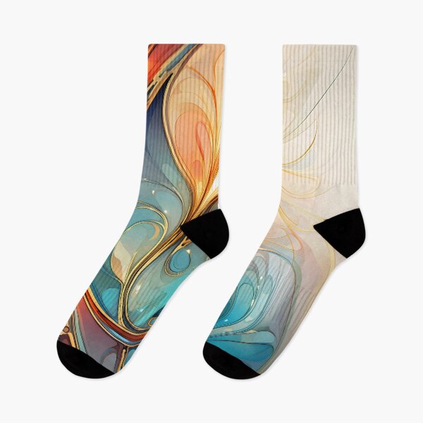 Item preview, Contemporary Strokes IX: Exploring the harmony of Art Nouveau in an abstract painting with vibrant colors and geometric shapes. designed and sold by InsaneLEDP.