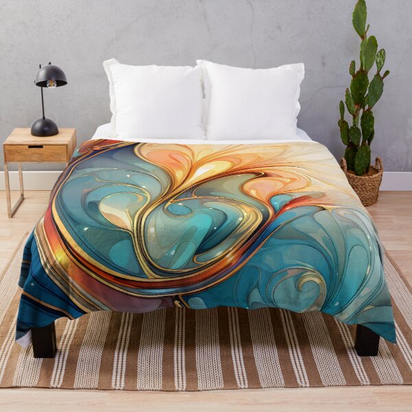 Item preview, Contemporary Strokes IX: Exploring the harmony of Art Nouveau in an abstract painting with vibrant colors and geometric shapes. designed and sold by InsaneLEDP.