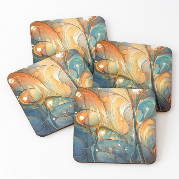 Item preview, Contemporary Strokes X: Exploring the harmony of Art Nouveau in an abstract painting with vibrant colors and geometric shapes. designed and sold by InsaneLEDP.