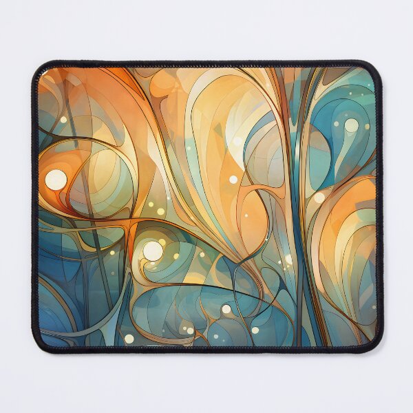 Item preview, Contemporary Strokes X: Exploring the harmony of Art Nouveau in an abstract painting with vibrant colors and geometric shapes. designed and sold by InsaneLEDP.