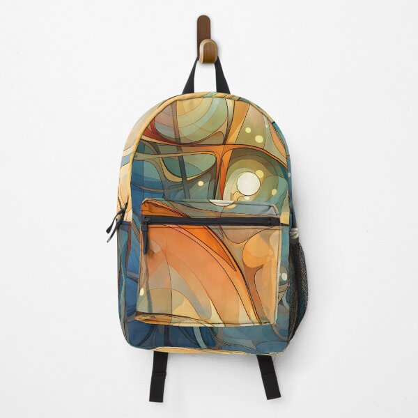 Item preview, Contemporary Strokes X: Exploring the harmony of Art Nouveau in an abstract painting with vibrant colors and geometric shapes. designed and sold by InsaneLEDP.