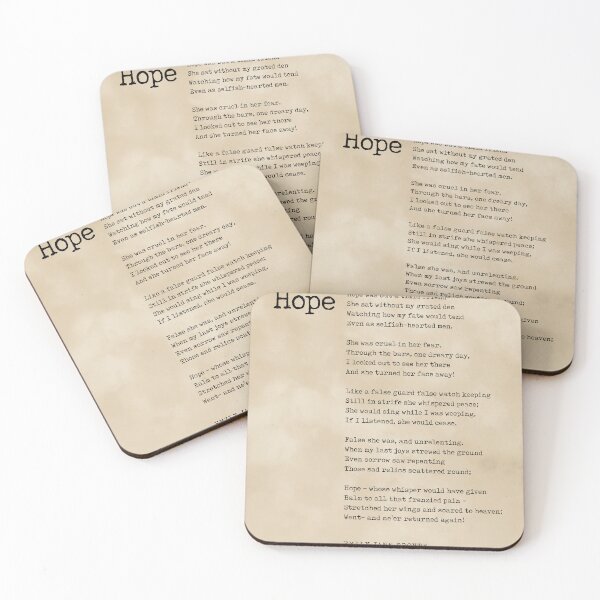 Item preview, Hope - Emily Jane Bronte Poem - Literature - Typewriter Print 3 - Vintage designed and sold by Studio Grafiikka.