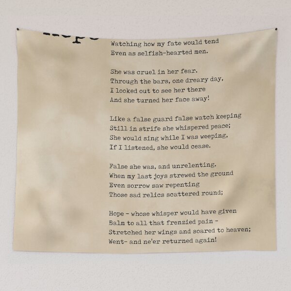 Item preview, Hope - Emily Jane Bronte Poem - Literature - Typewriter Print 3 - Vintage designed and sold by Studio Grafiikka.