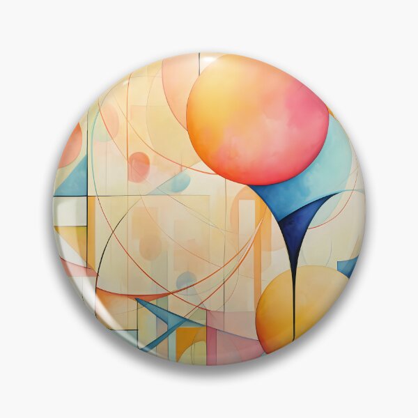 Item preview, Contemporary Strokes XI: Exploring the harmony of Art Nouveau in an abstract painting with vibrant colors and geometric shapes. designed and sold by InsaneLEDP.