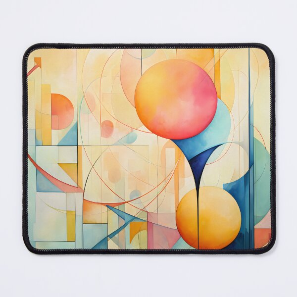 Item preview, Contemporary Strokes XI: Exploring the harmony of Art Nouveau in an abstract painting with vibrant colors and geometric shapes. designed and sold by InsaneLEDP.