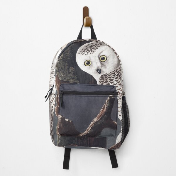 Item preview, Two snowy owls in the tree, vintage bird illustration designed and sold by Mauswohn.
