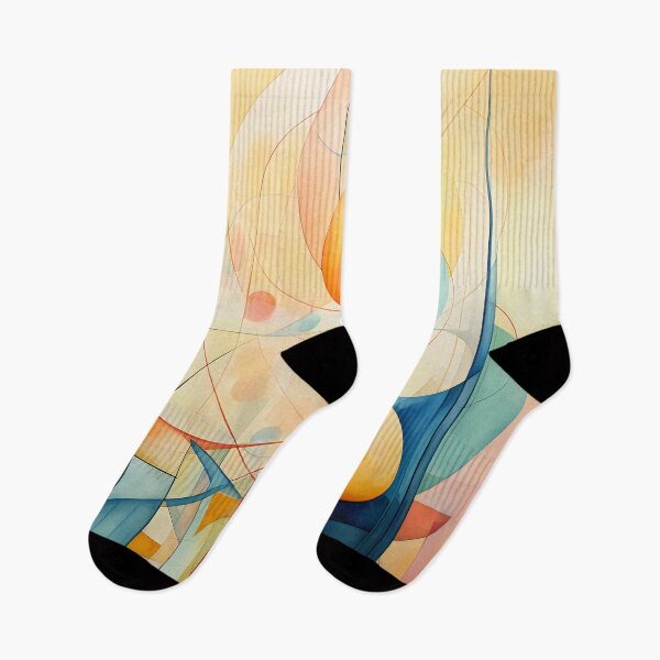 Item preview, Contemporary Strokes XI: Exploring the harmony of Art Nouveau in an abstract painting with vibrant colors and geometric shapes. designed and sold by InsaneLEDP.