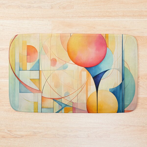 Item preview, Contemporary Strokes XI: Exploring the harmony of Art Nouveau in an abstract painting with vibrant colors and geometric shapes. designed and sold by InsaneLEDP.