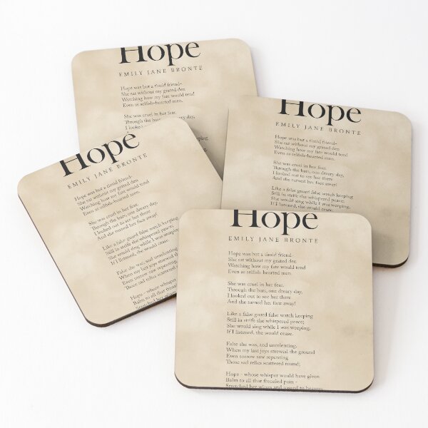 Item preview, Hope - Emily Jane Bronte Poem - Literature - Typography Print 3 - Vintage designed and sold by Studio Grafiikka.